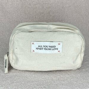Davines Cotton Cosmetic Dopp Kit Makeup Bag-Ivory-All You Need Apart From Love